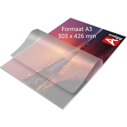 Albyco A3 Glossy Laminating Pouches 160 Micron Pack of 100