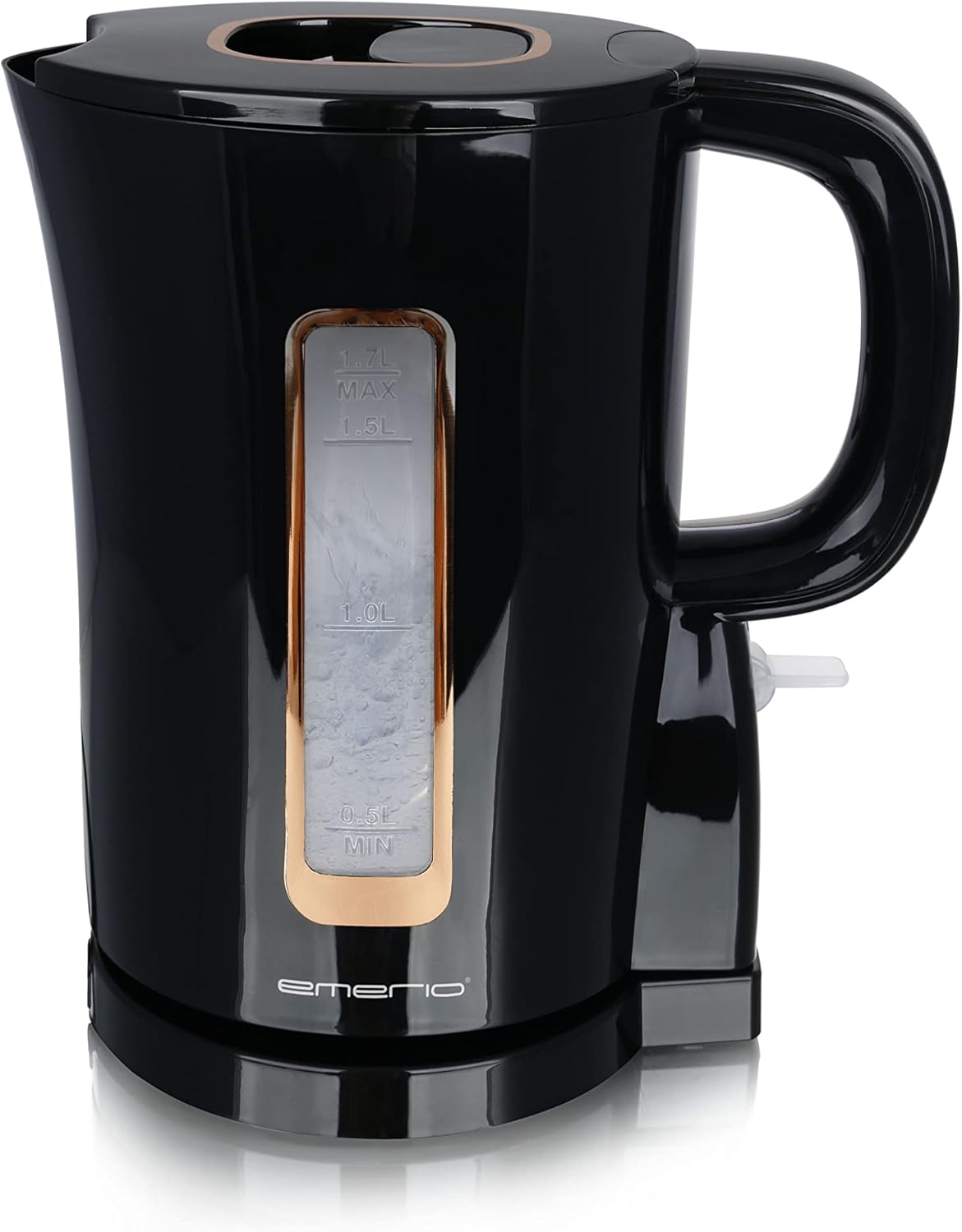 Emerio WK-125130 1.7L Black & Gold BPA-Free Electric Kettle