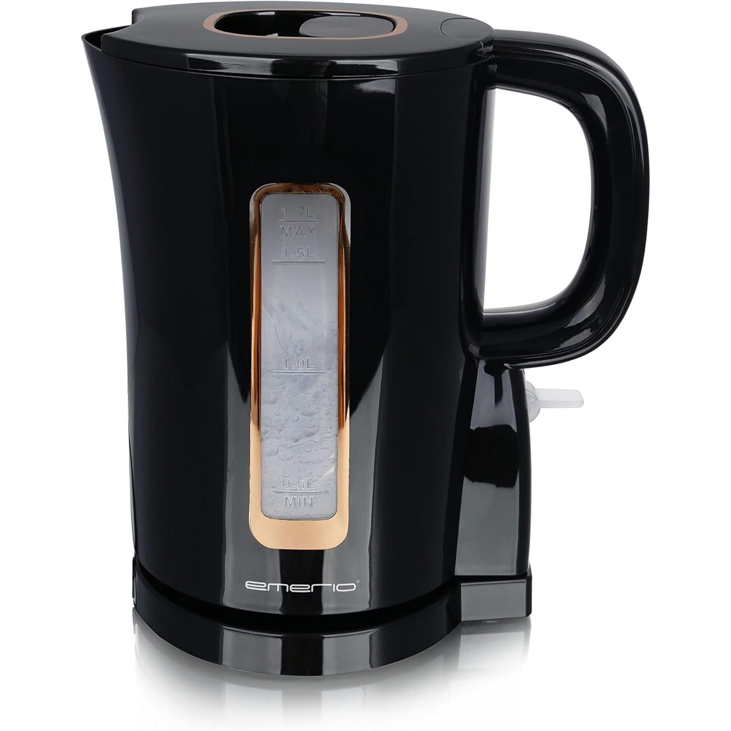 Emerio WK-125130 1.7L Black & Gold BPA-Free Electric Kettle