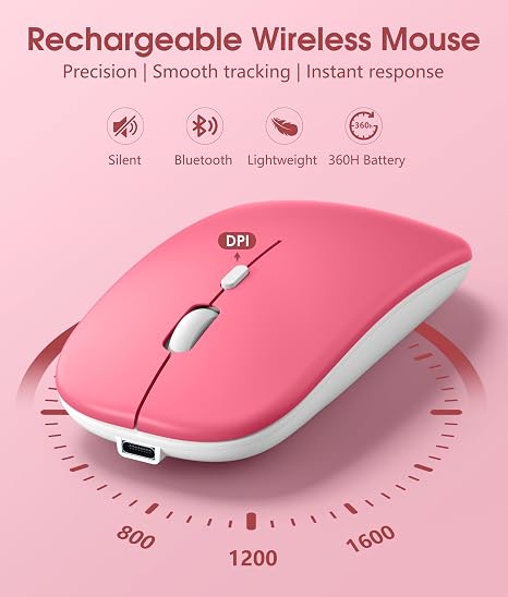 Inphic P-M1 Rechargeable Wireless Bluetooth Mouse