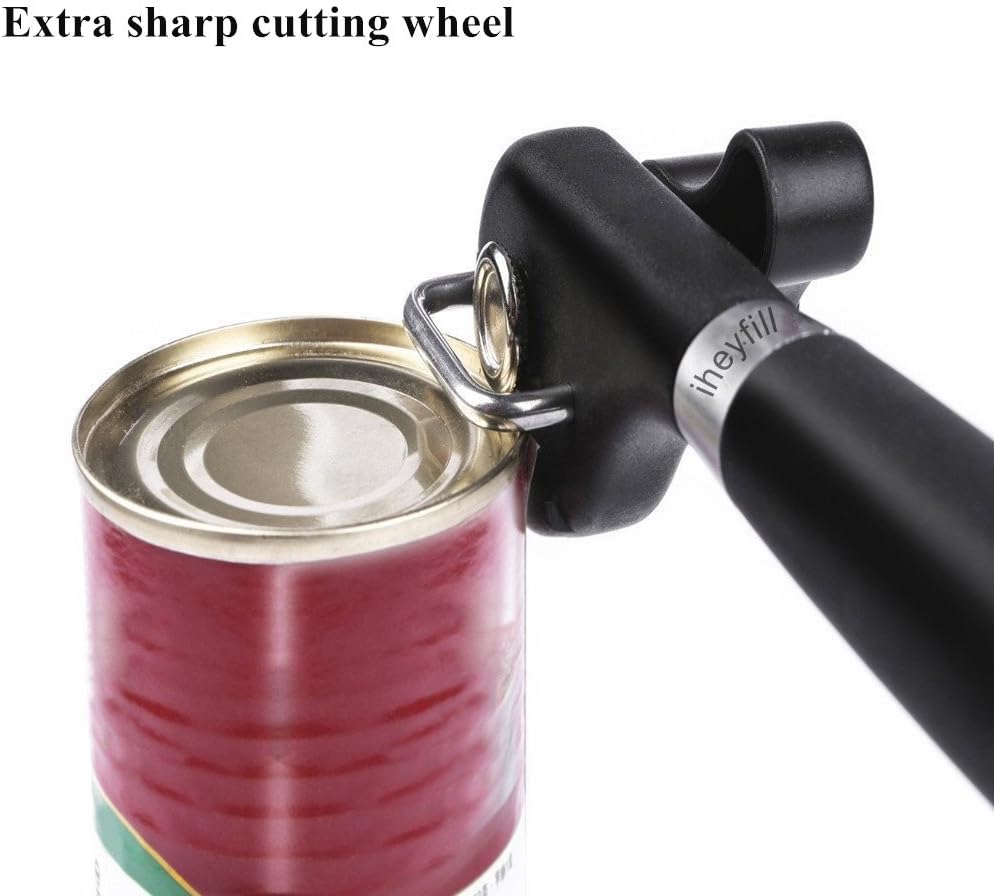 Iheyfill CAN-123 Manual Safety Can Opener Black