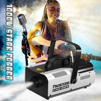 1000W Professional Fog Machine with Wireless Remote and Manual Control