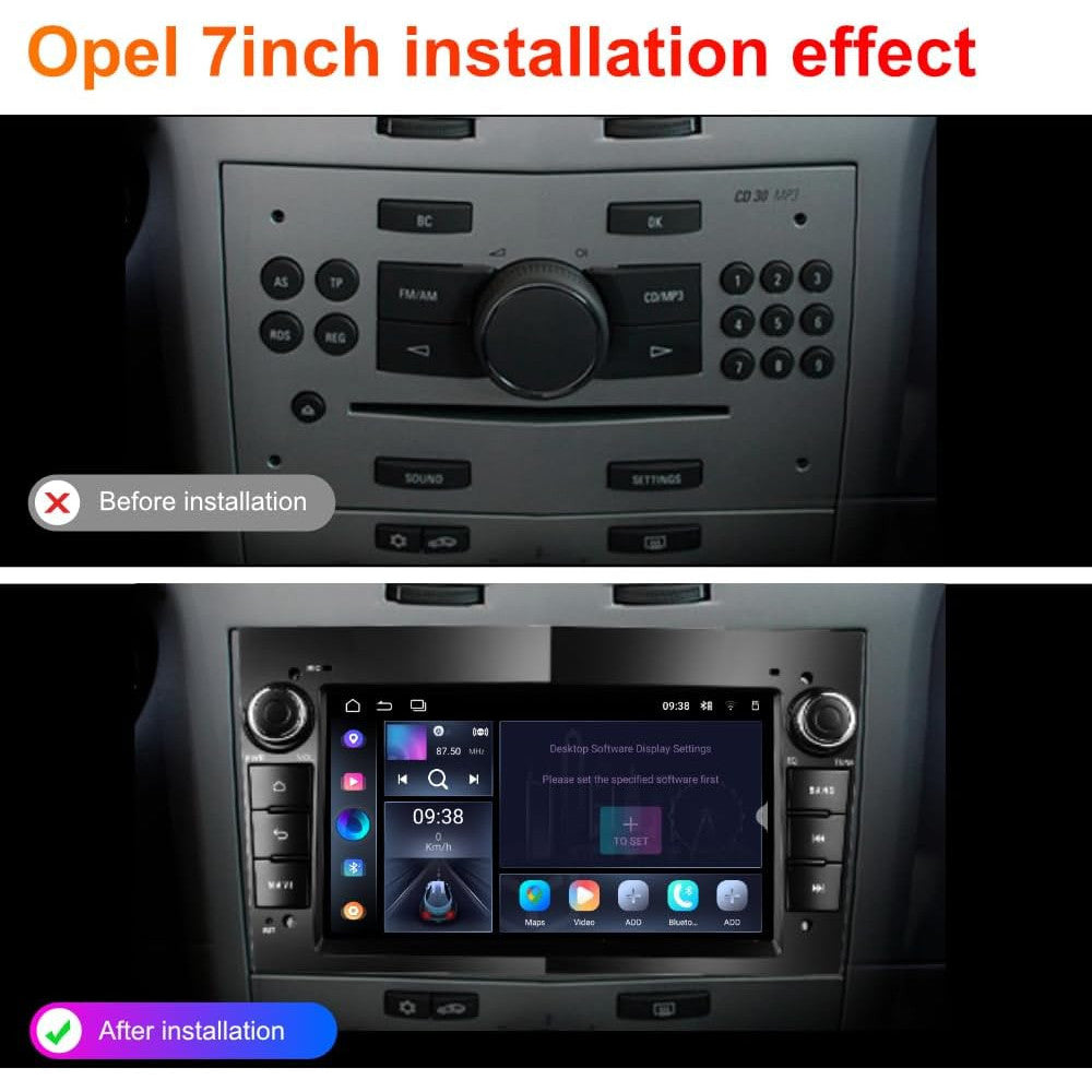 Amaseaudio Android 14 7-Inch Car Stereo with Wireless CarPlay