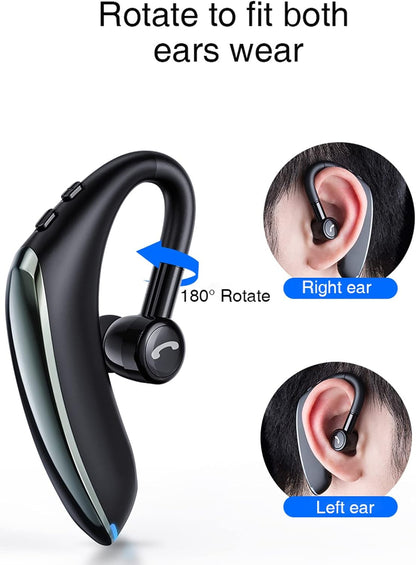 lecoo F900 Bluetooth Headset Wireless Mono Earphone with Mic Noise Cancelling 25H Worktime Red