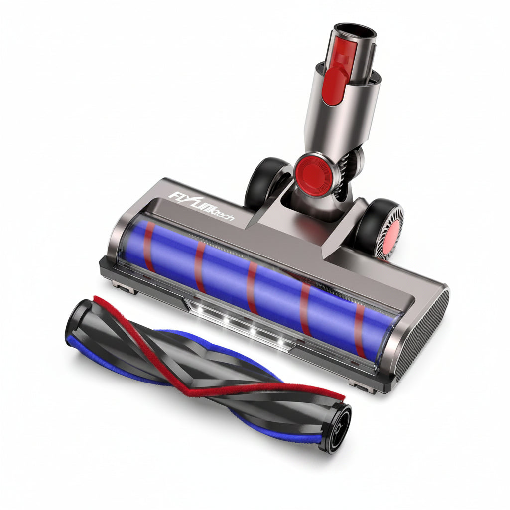 FLYLINKTECH Brush Head for Dyson V7‑V15 Vacuums with LED Lights