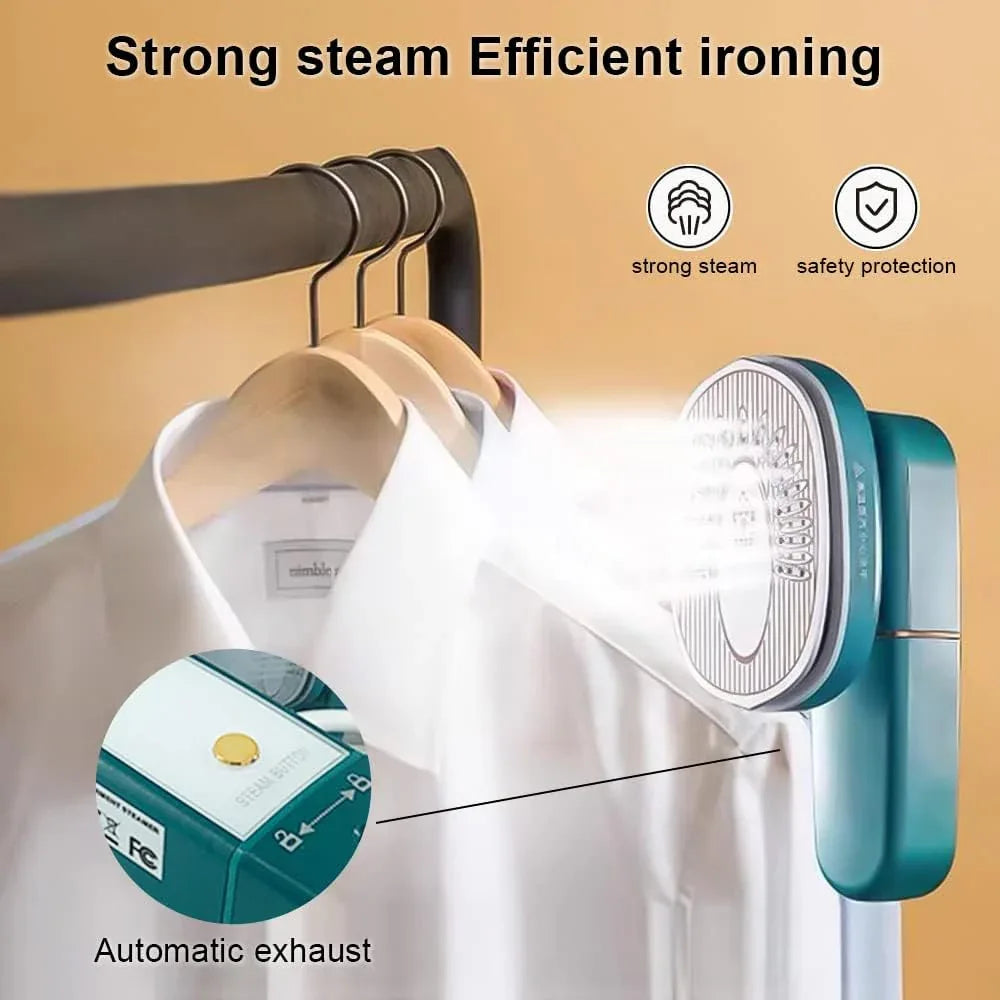 Suofeer Mini Travel Steam Iron with Ceramic Soleplate Dark Green - Gomix Brands Outlet