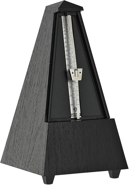 Wittner Taktell Pyramid Metronome – Solid Wood Matte Black