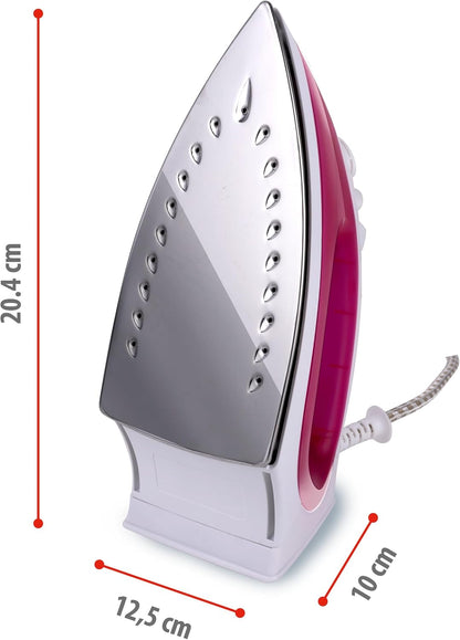 Alpina 2000W Steam Iron Pink/White with120ml Water Tank
