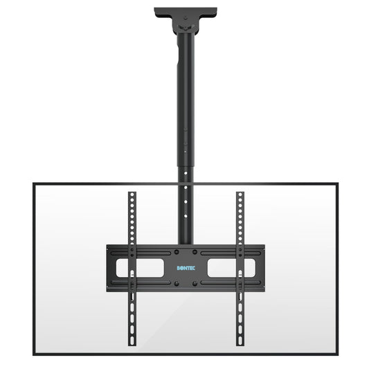 BONTEC Universal TV Ceiling Mount: Tilt, Swivel, Adjustable Height for 26-65 Inch TVs
