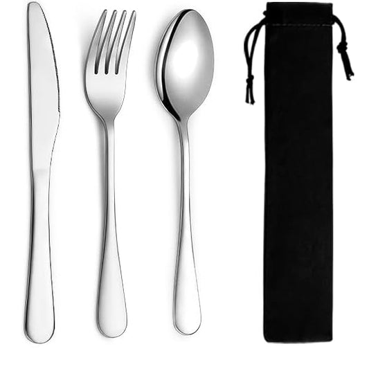 Berglander Compact Camping Mess Kit – Lightweight Silverware & Tableware Set