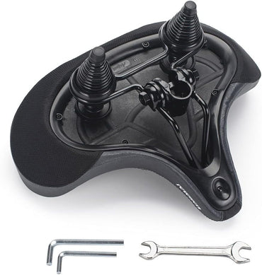 Oversized Memory Foam Bike Seat – Waterproof Extra‑Wide Comfort Saddle