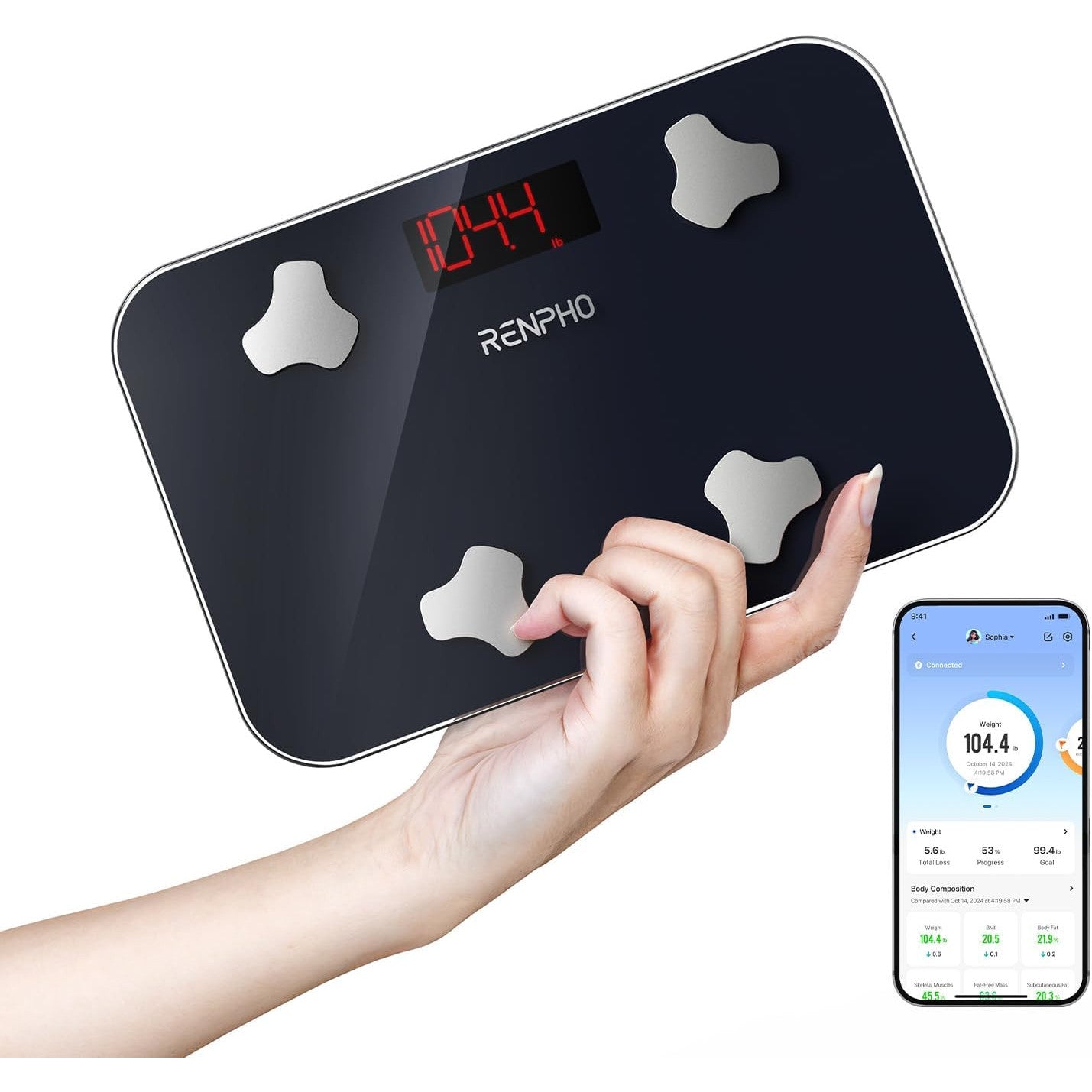 Elis Go Smart Body Scale – 13‑Metric Bluetooth Health Tracker