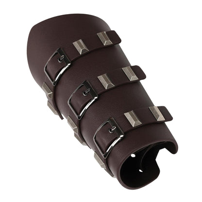 Steampunk Vintage Dark Brown Arm Guard Vambrace for Adults