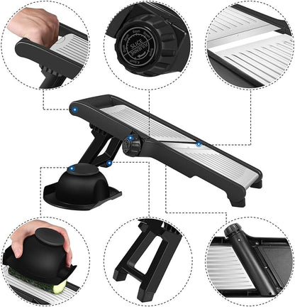 MILcea W1025-1 Mandoline Slicer Black
