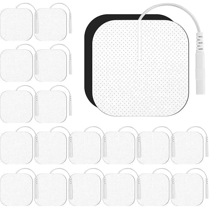 Frogetu 5x5 cm Reusable TENS/EMS Self‑Adhesive Electrode Pads