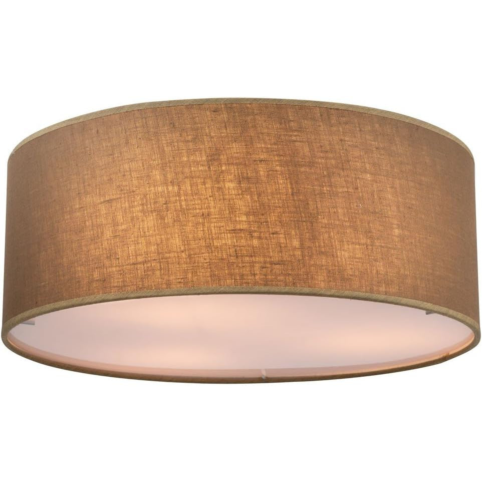 Globo Decorative Brown Textile Ceiling Lamp for Living Room