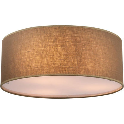 Globo Decorative Brown Textile Ceiling Lamp for Living Room