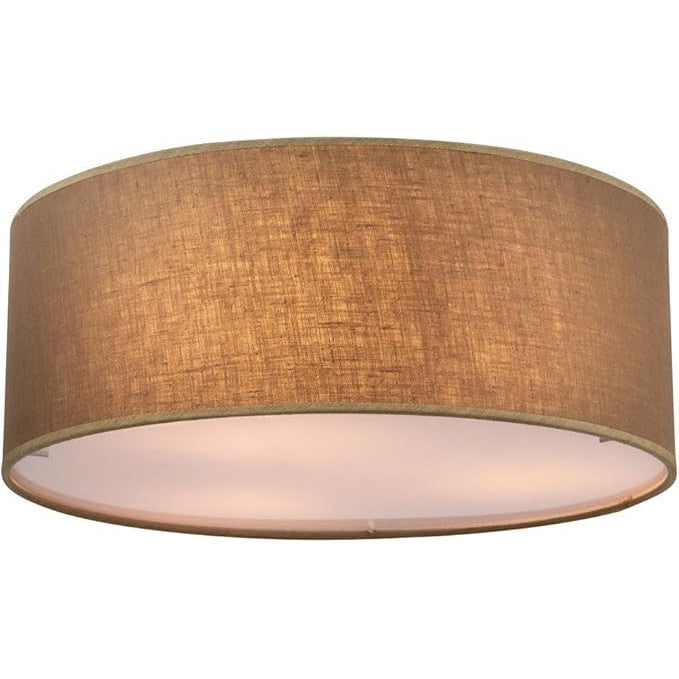 Globo Decorative Brown Textile Ceiling Lamp for Living Room