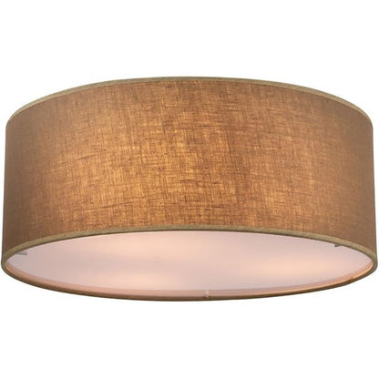 Globo Decorative Brown Textile Ceiling Lamp for Living Room