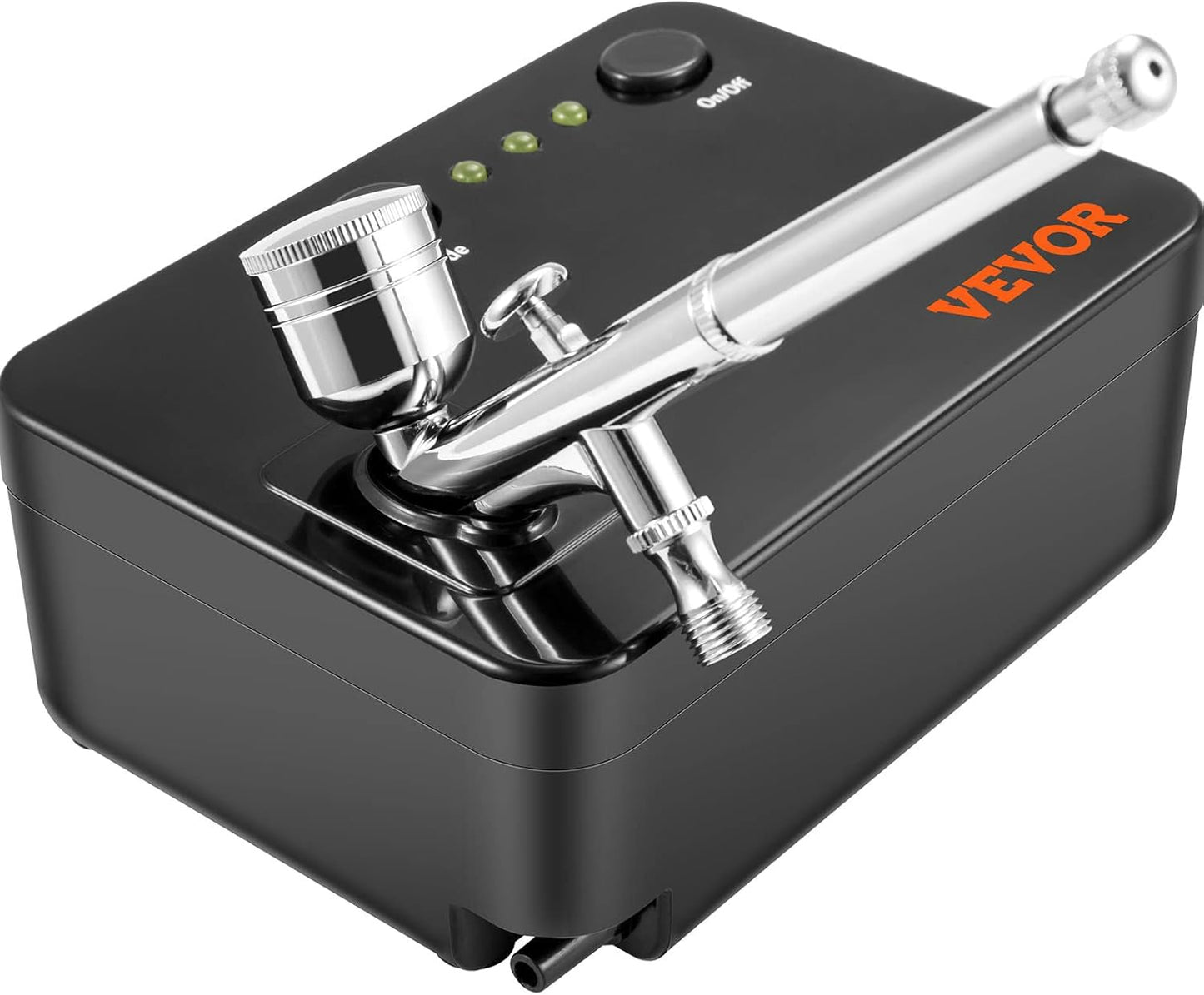 VEVOR Portable Airbrush Kit with Compressor, Dual-Action Gravity Feed, Multi-Purpose