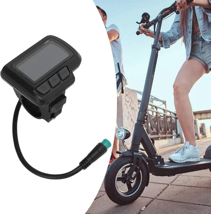 VGEBY EN06 Electric Bike LCD Display USB Handlebar Mount Speedometer for Scooter