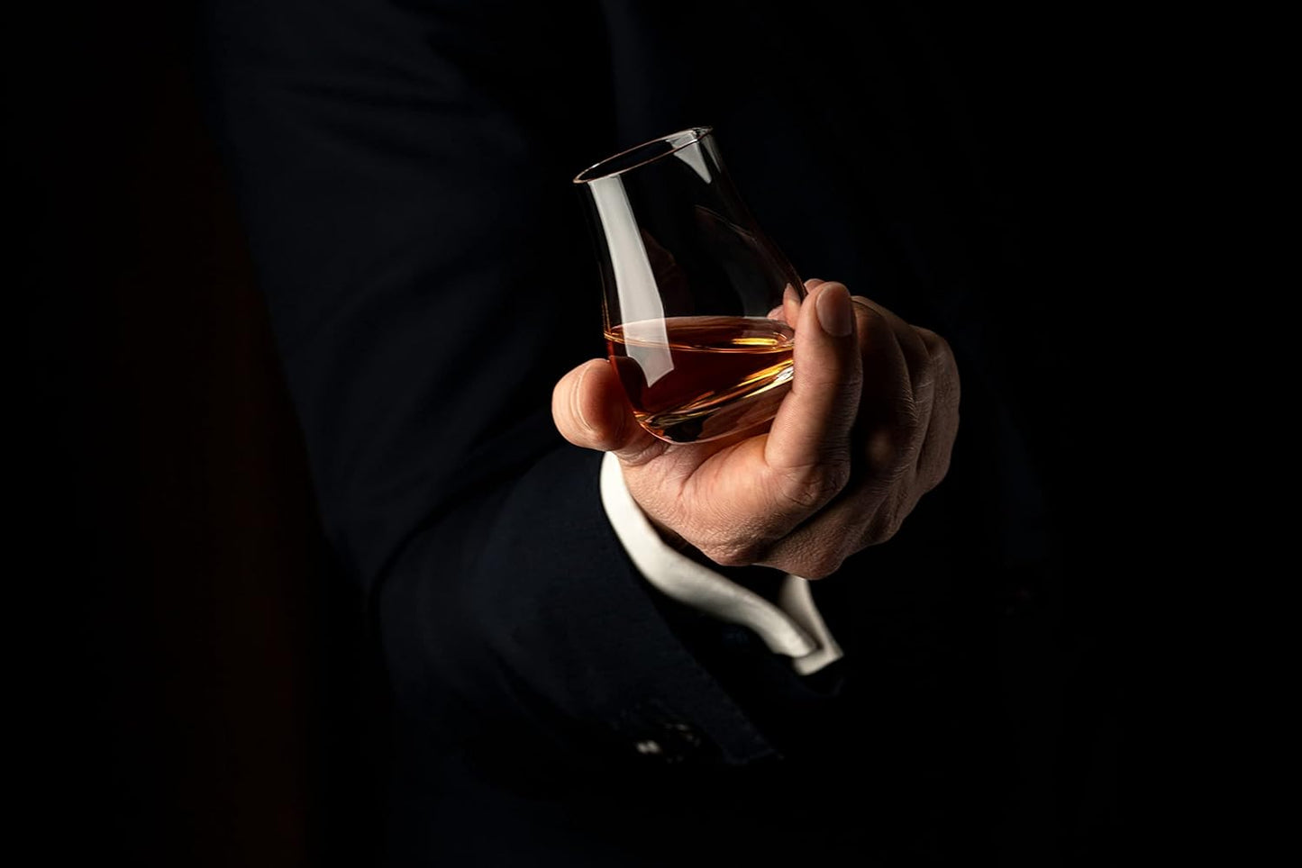 Professional Stemless 3.5oz Tulip Whiskey Tasting Glass Set of 6