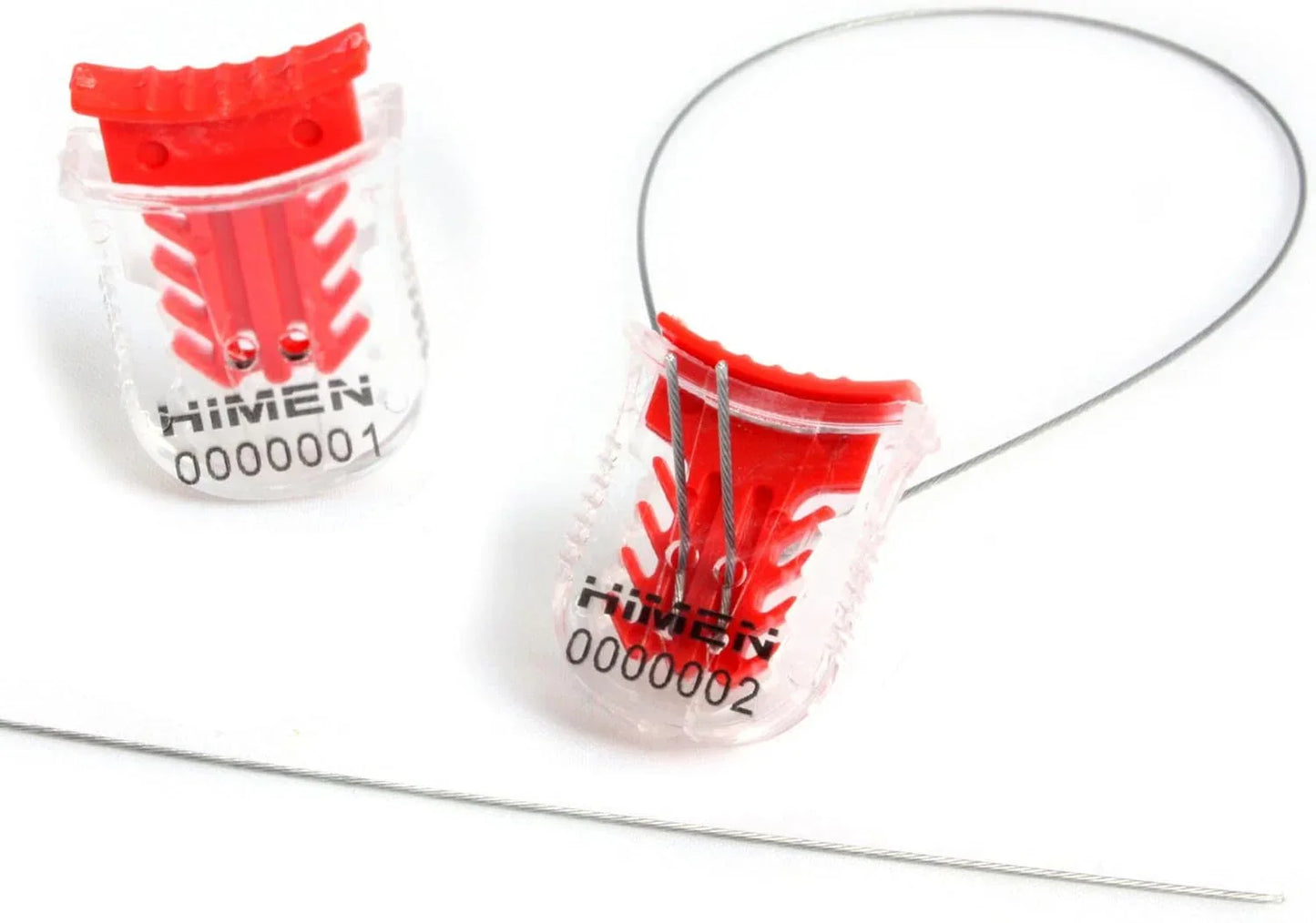 HIMEN Red Plastic Plumes with 300mm Wire Rope – 100 Count - Gomix Brands Outlet