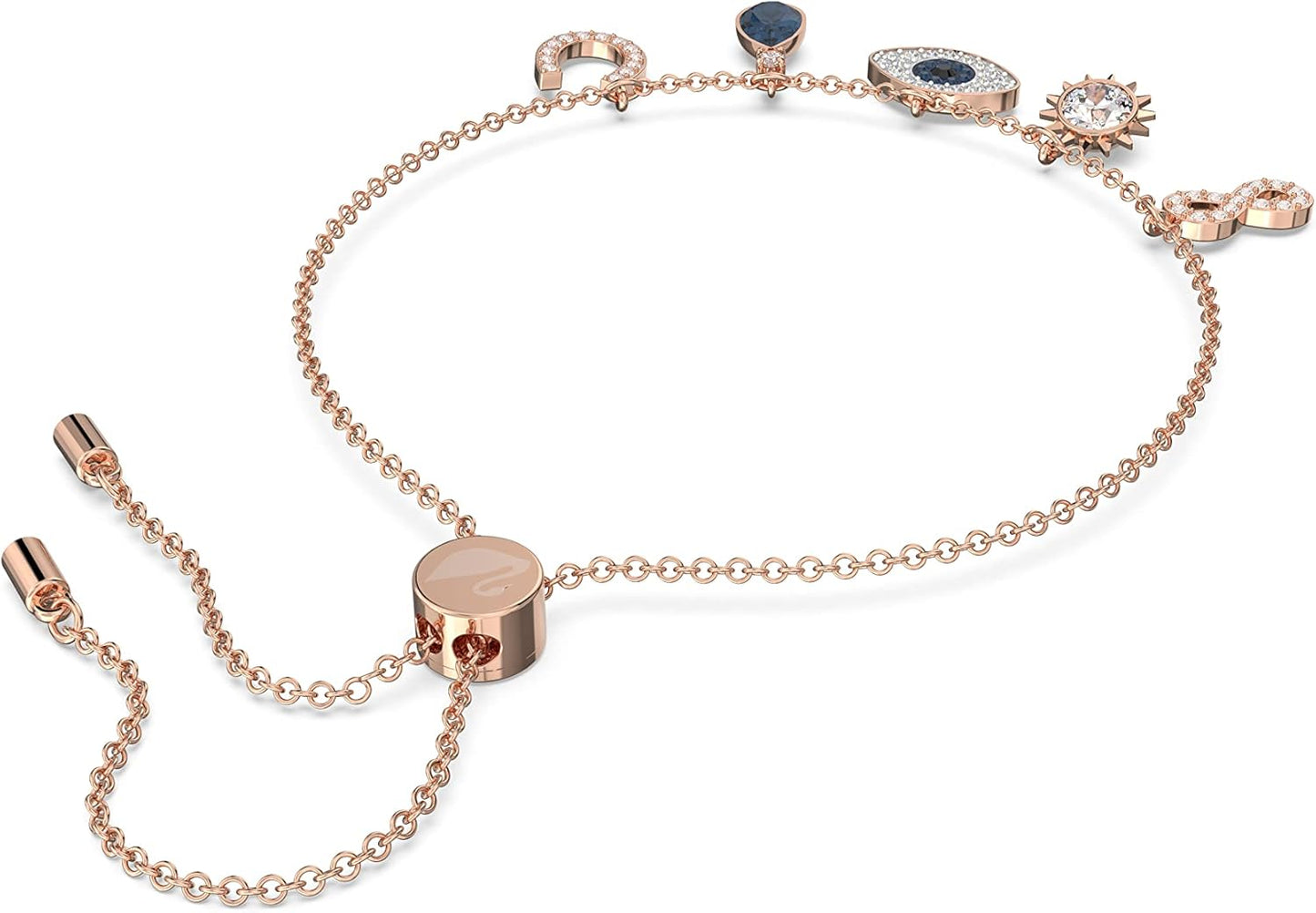 Swarovski Symbolica Evil Eye Charm Bracelet with Blue White Crystals