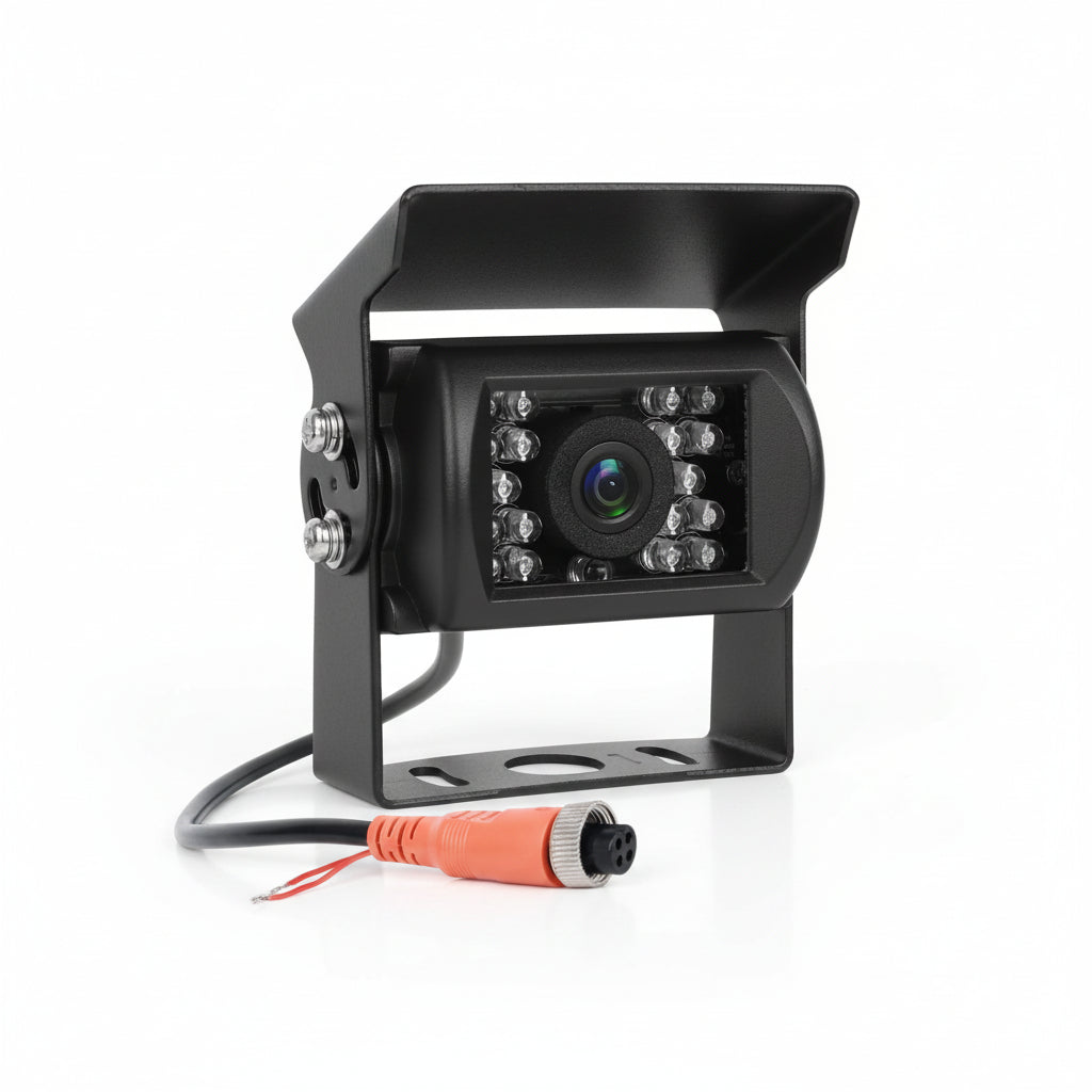CAMECHO Vehicle Backup Camera with IR Night Vision for Bus Truck RV