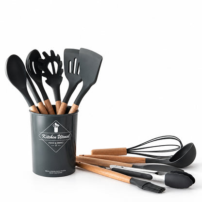 Ulalaza Silicone Kitchen Utensil Set