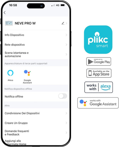 plikc NEVE PRO W Digital Wireless Thermostat 230V