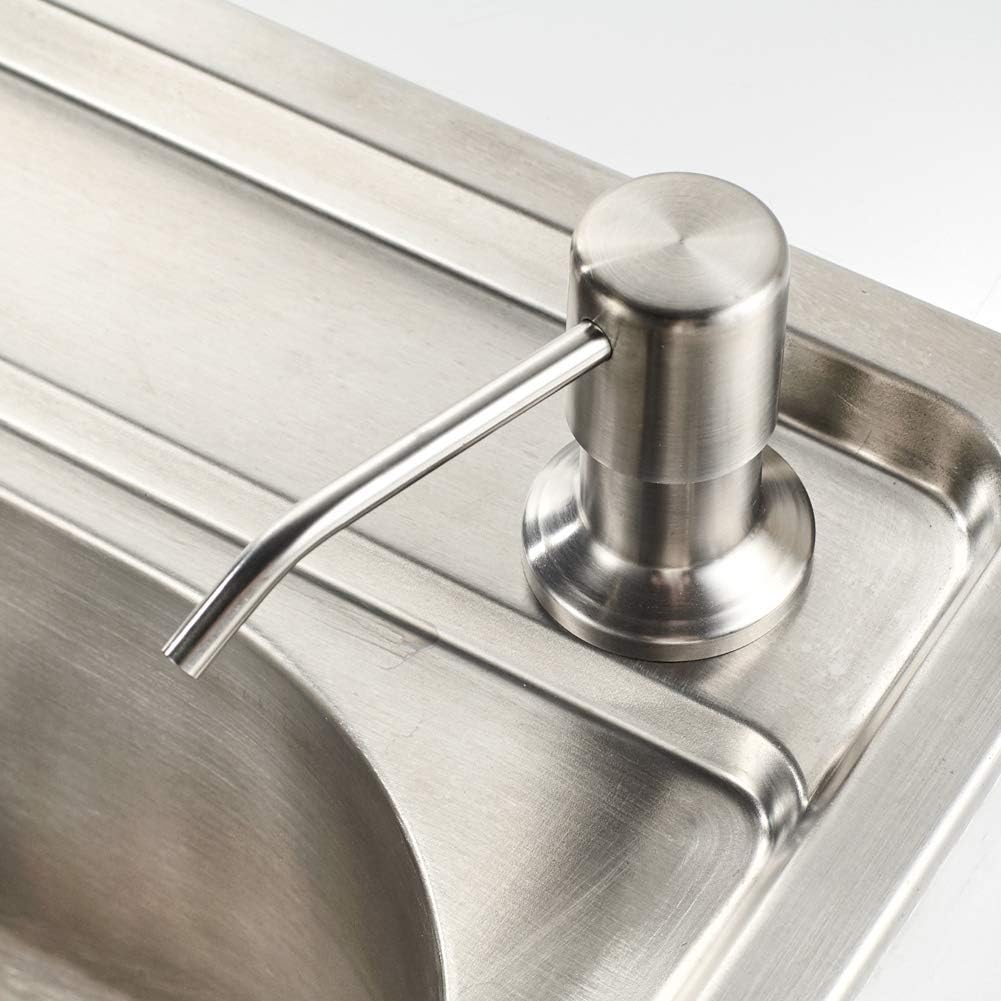Ibergrif Chrome 500ml Kitchen Soap Dispenser with 360° Rotating Pump