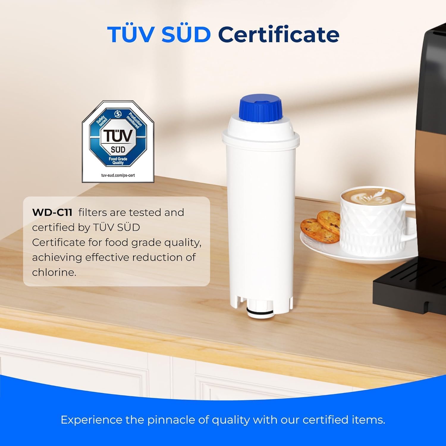 Waterdrop De'Longhi Coffee Machine Filter – 10 Pack TÜV Certified