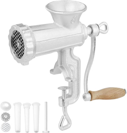 VEVOR Heavy-Duty Cast Iron Manual Meat Grinder with Sausage Tubes - Gomix Brands Outlet