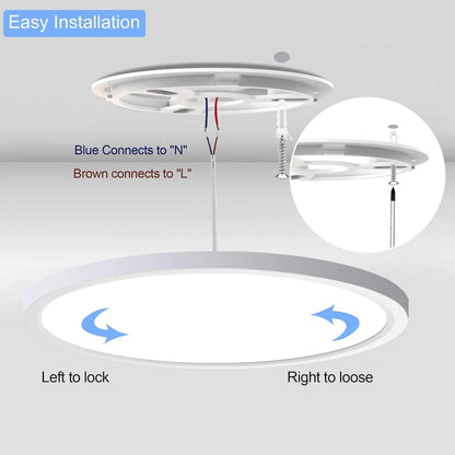 OUILA 18W LED Flush Ceiling Light Daylight 4000K for Bathroom - Gomix Brands Outlet