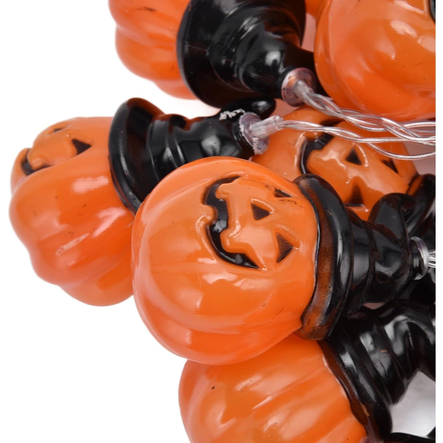Cute Pumpkin Lantern String Lights 20 LEDs Dual Mode