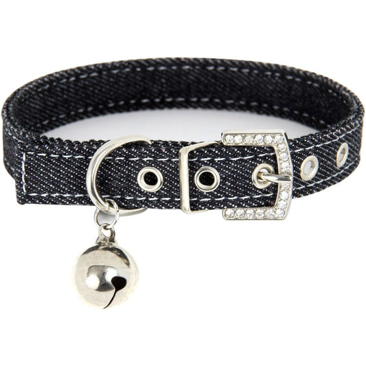 Stylish Fabric Dog Collar Adjustable for Small Medium Dogs Cats