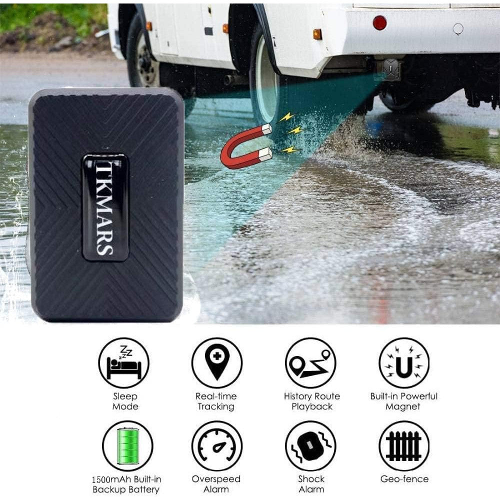 TKMARS Mini GPS Tracker with Voice Monitoring, Magnetic, 58g