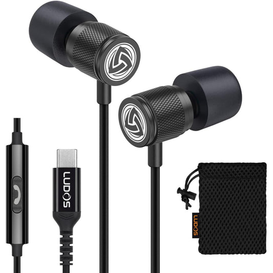LUDOS Ultra USB‑C Magnetic Earbuds for iPhone and Android