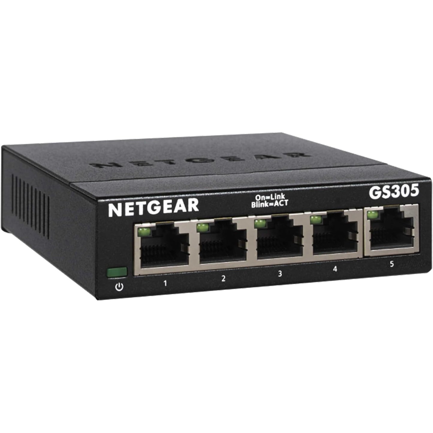 NETGEAR 5‑Port Gigabit Ethernet Unmanaged Switch – Compact Metal Hub