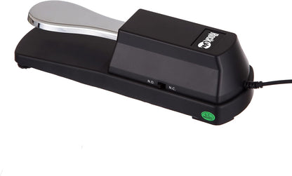 RockJam RJSP01 Professional Sustain Pedal for Digital Pianos and Electronic Keyboards with Polarity Switch
