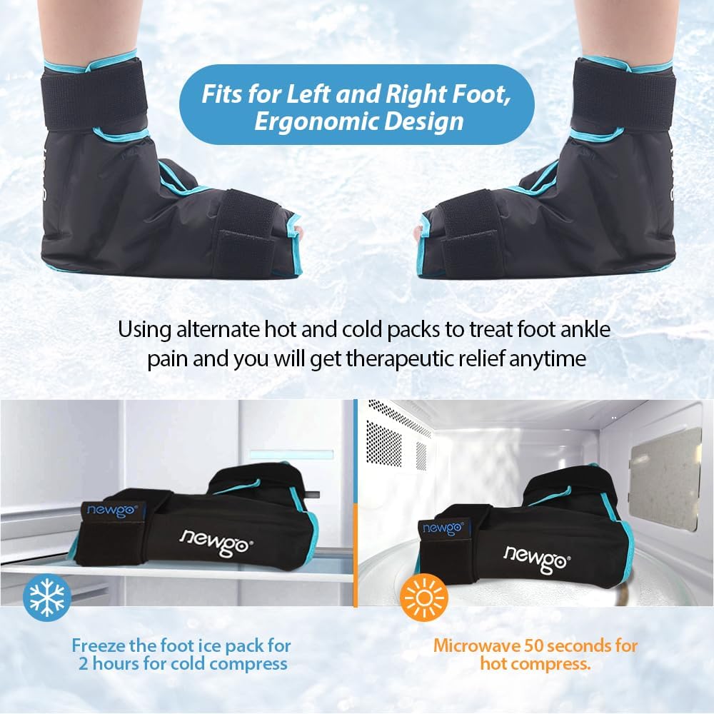 Ultimate Foot & Ankle Ice Pack: Soothe Plantar Fasciitis, Injuries, Swelling