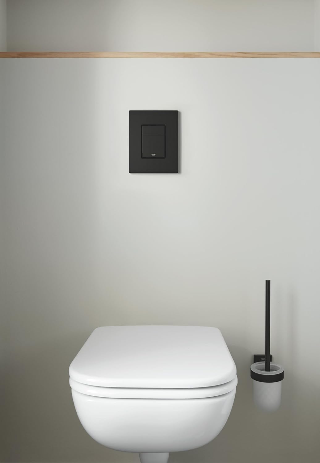 GROHE Even Matt Black Flush Plate for GD2 Cisterns
