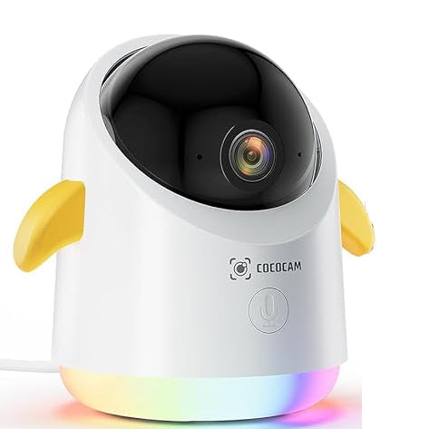 COCOCAM 2K WiFi Baby Monitor 355° Pan & Night Vision