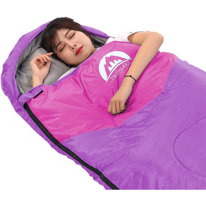 SWTMERRY 3-Season Lightweight Waterproof Sleeping Bag for Kids & Adults