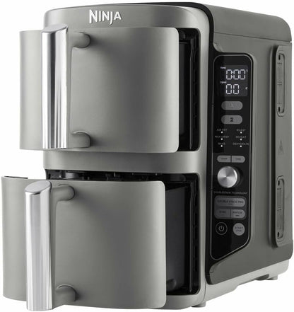 Ninja Double Stack XL Air Fryer 9.5L Grey, 4 Levels