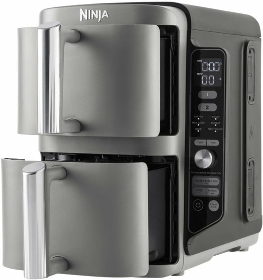 Ninja Double Stack XL Air Fryer 9.5L Grey, 4 Levels