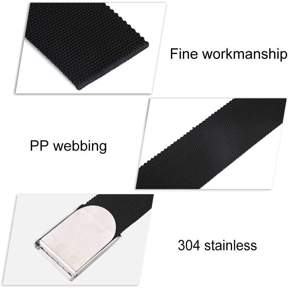 Ghzste 150cm Stainless Steel Cam Buckle Diving Weight Belt