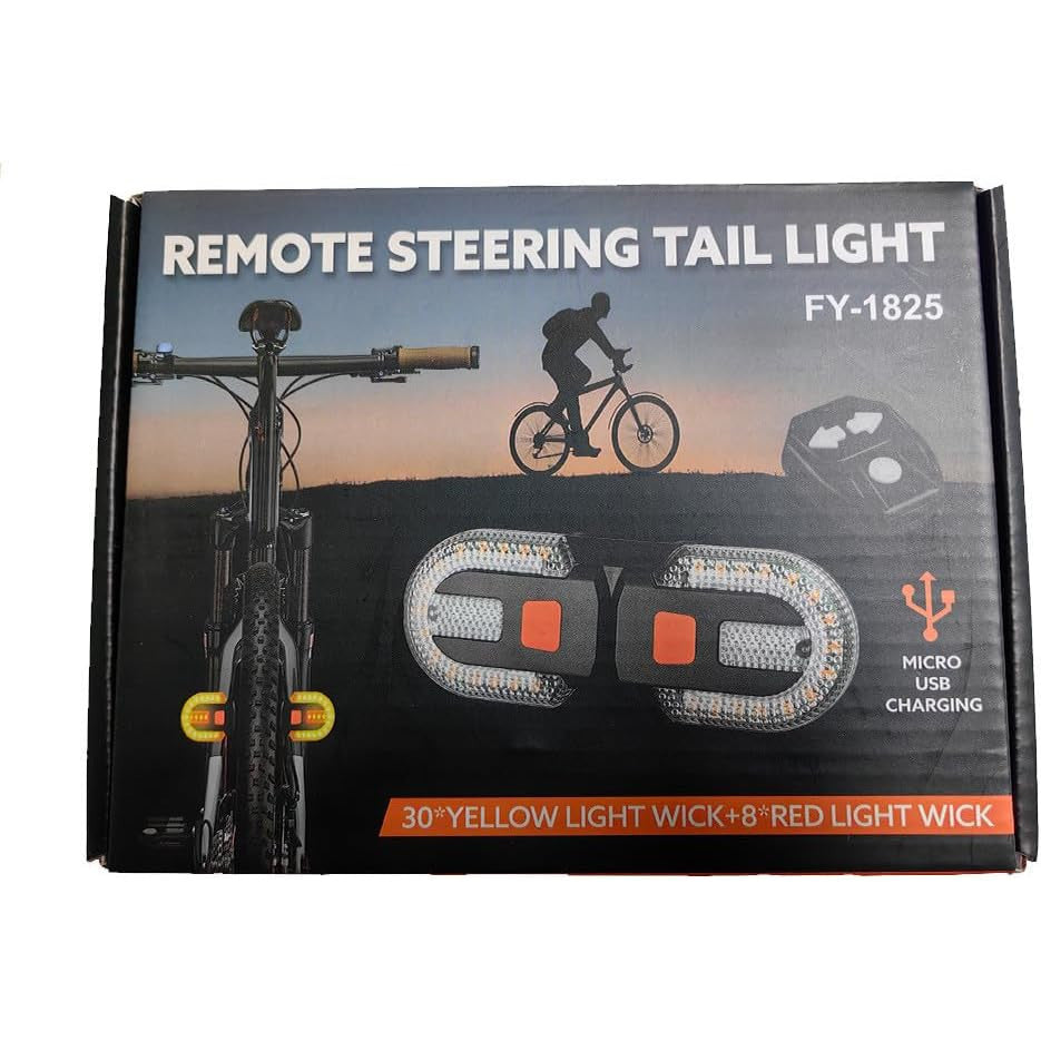 USB Rechargeable Bike Turn Signal Set for Enhanced Night Visibility