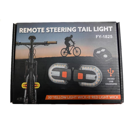 USB Rechargeable Bike Turn Signal Set for Enhanced Night Visibility